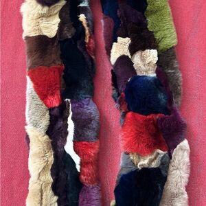 Colorful Chinchilla Rex Fur Handmade